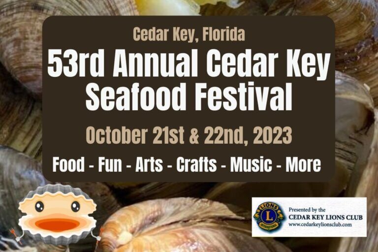 Cedar Key Seafood Festival 2025 Fayre Jenilee