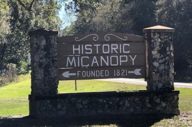 Historic Micanopy sign