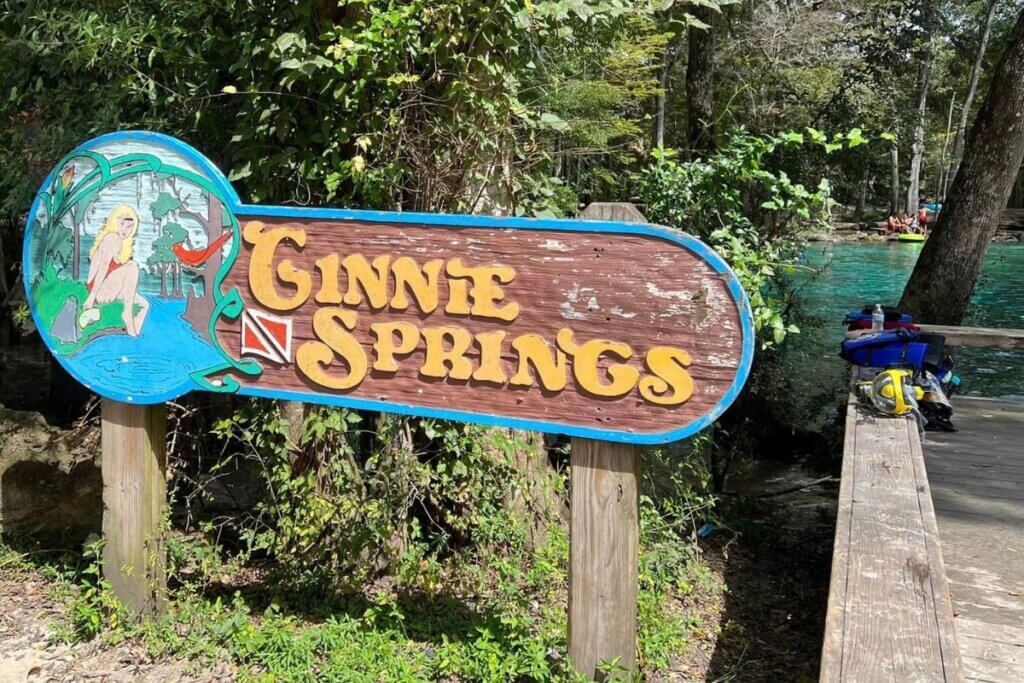 Ginnie Springs sign