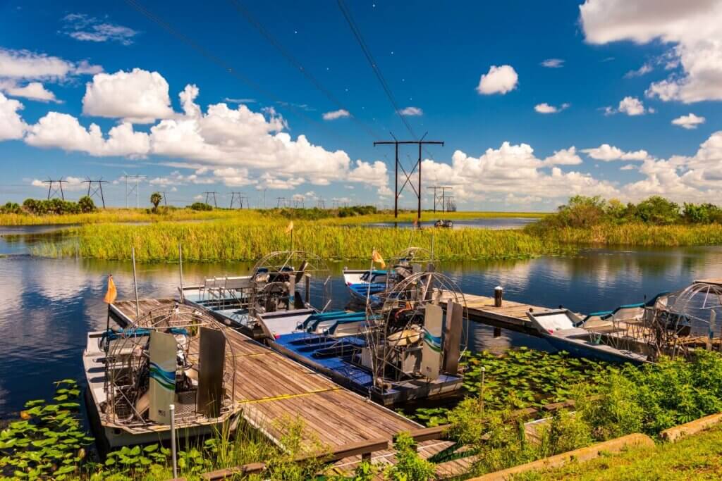 Airboat rides in Everglades National Park