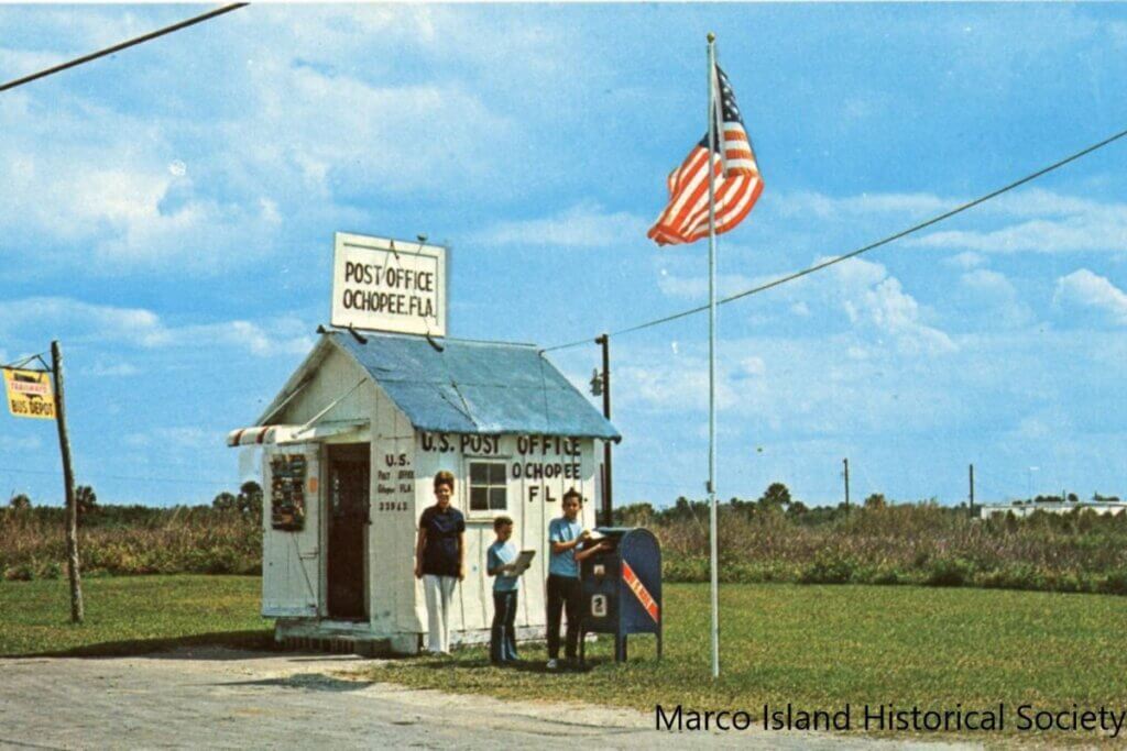 Ochopee Post Office from Marco Island Historical Society